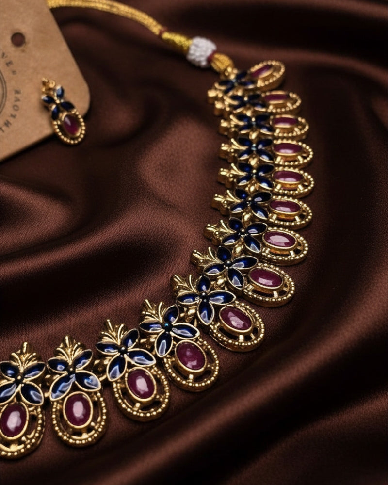 BLUE RUBY NECKLACE