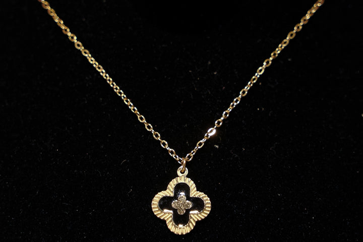 Azure Lotus Pendant Necklace