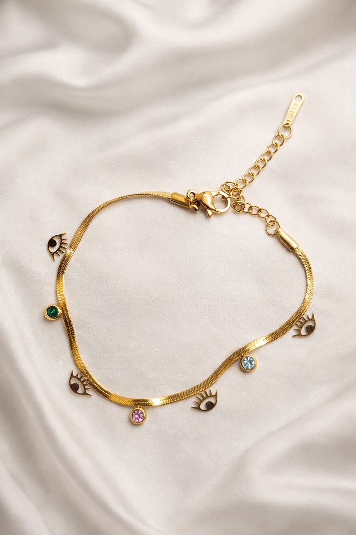 Golden Evil Eye Bracelet