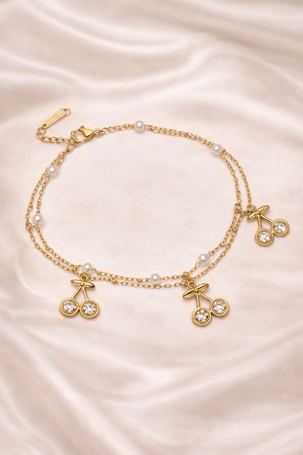 Apple Charm crystal Bracelet