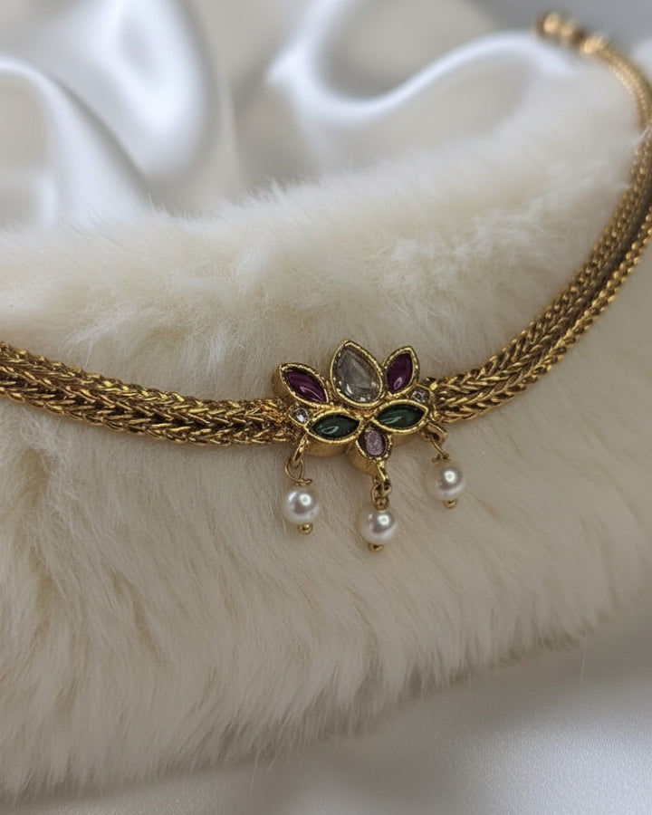 LOTUS STONE MINI CHOKER SET