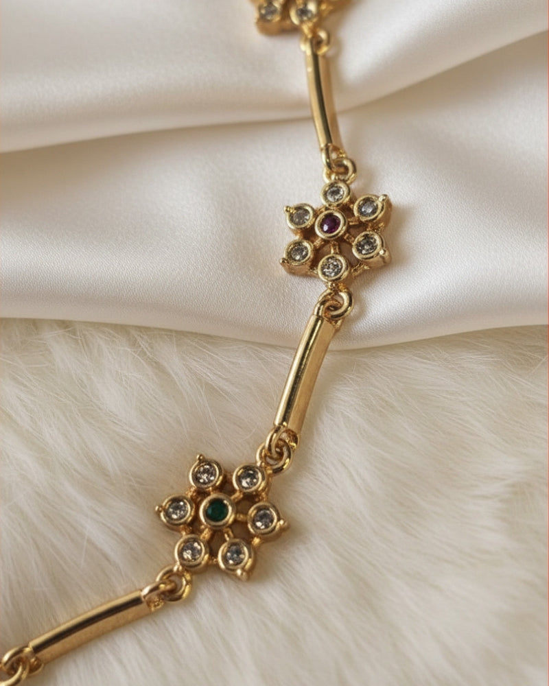FLOWER STONE CHOKER