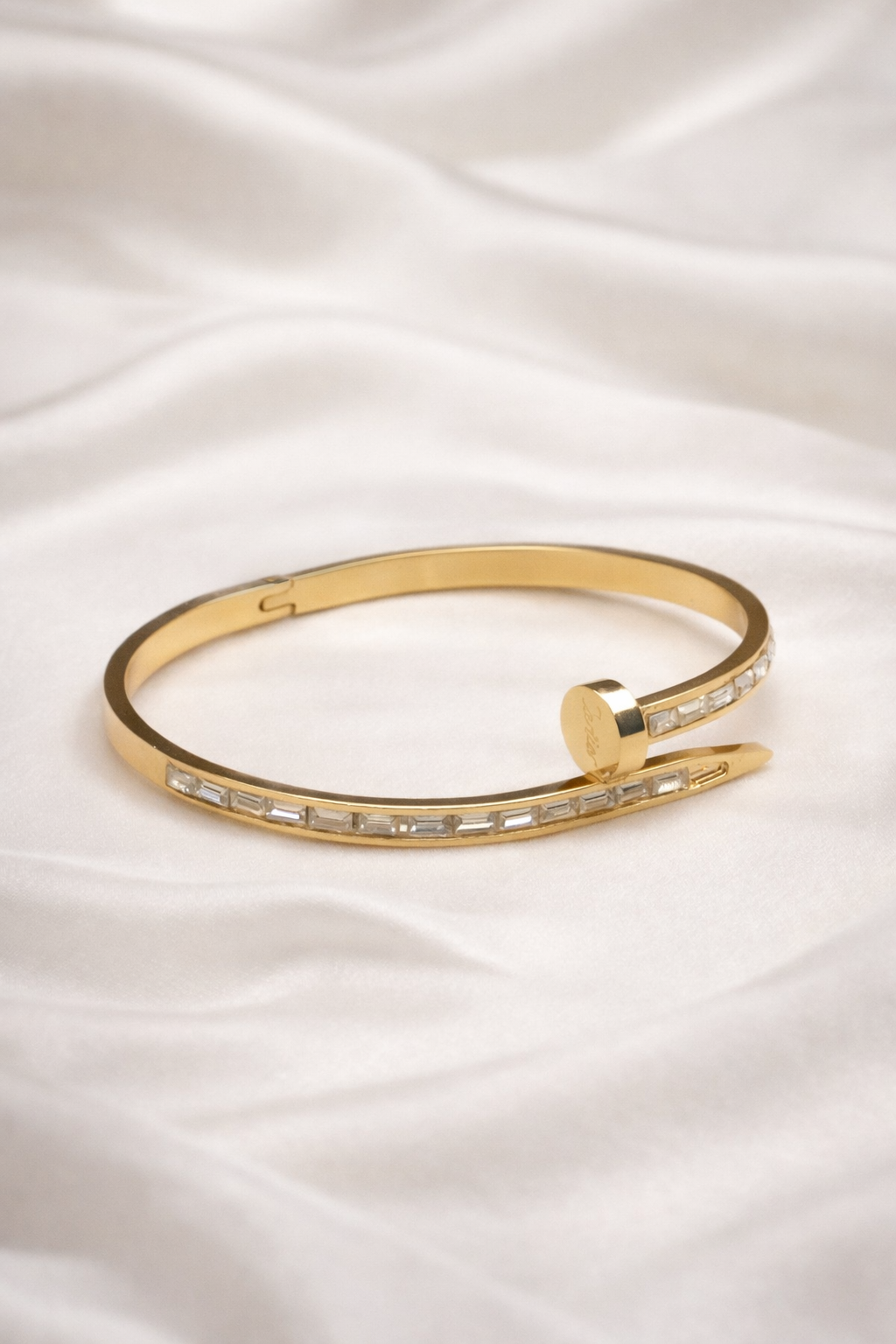 Baguette Crystal Nail Kada