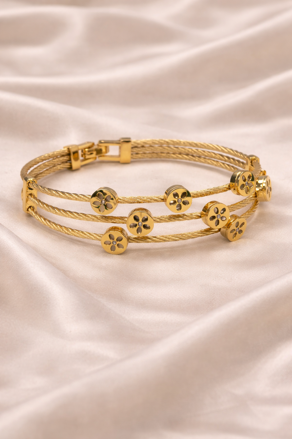 Floral Cable Luxe Kada