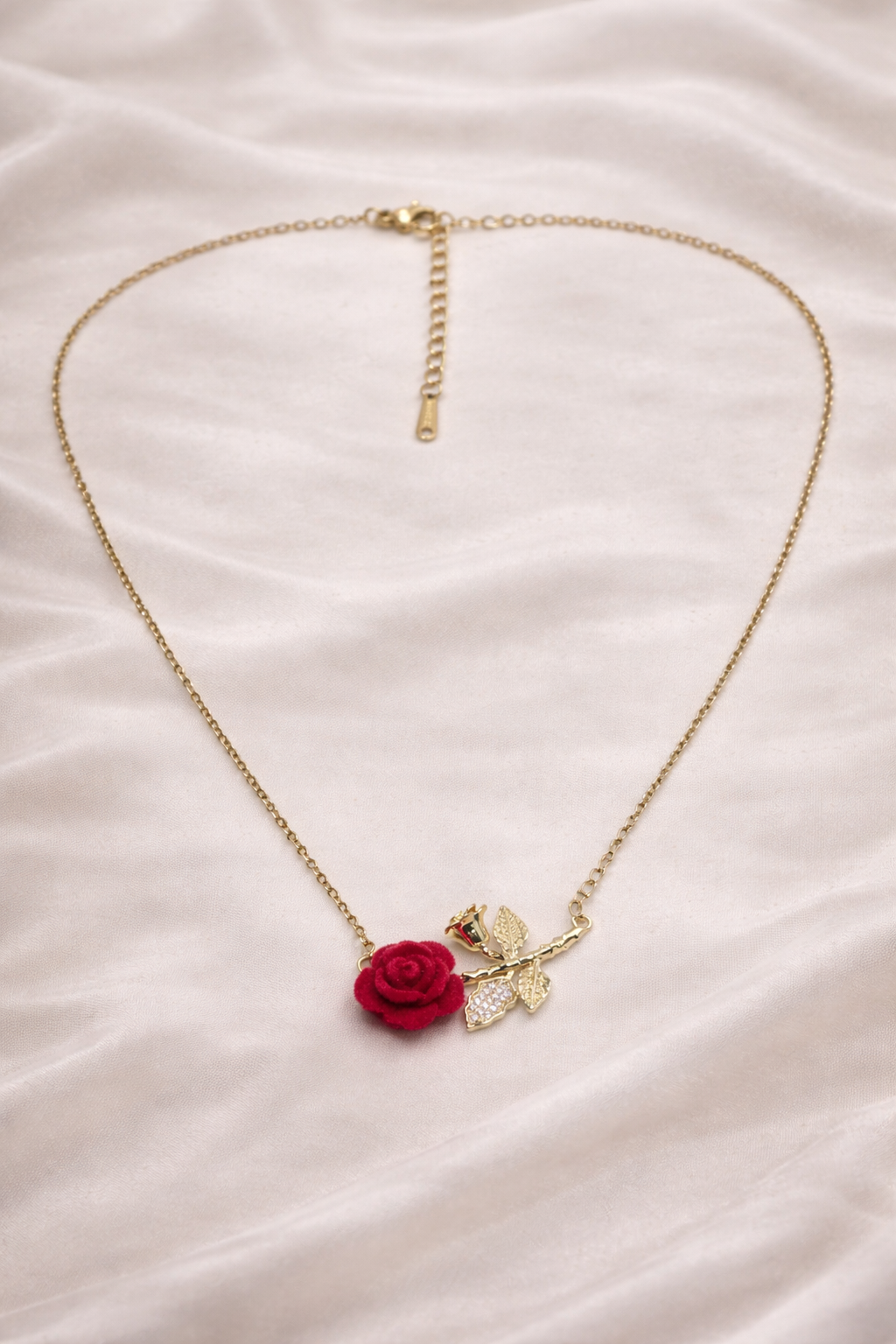 Rose Floral Statement Necklace