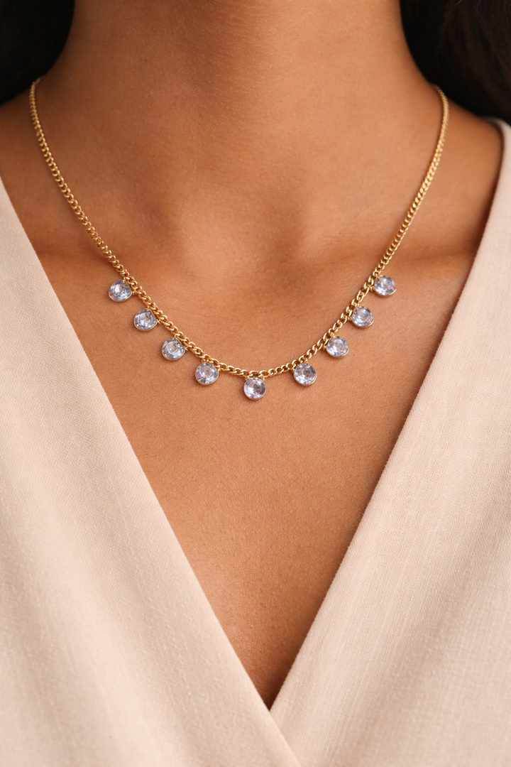 Crystal Teardrop Necklace